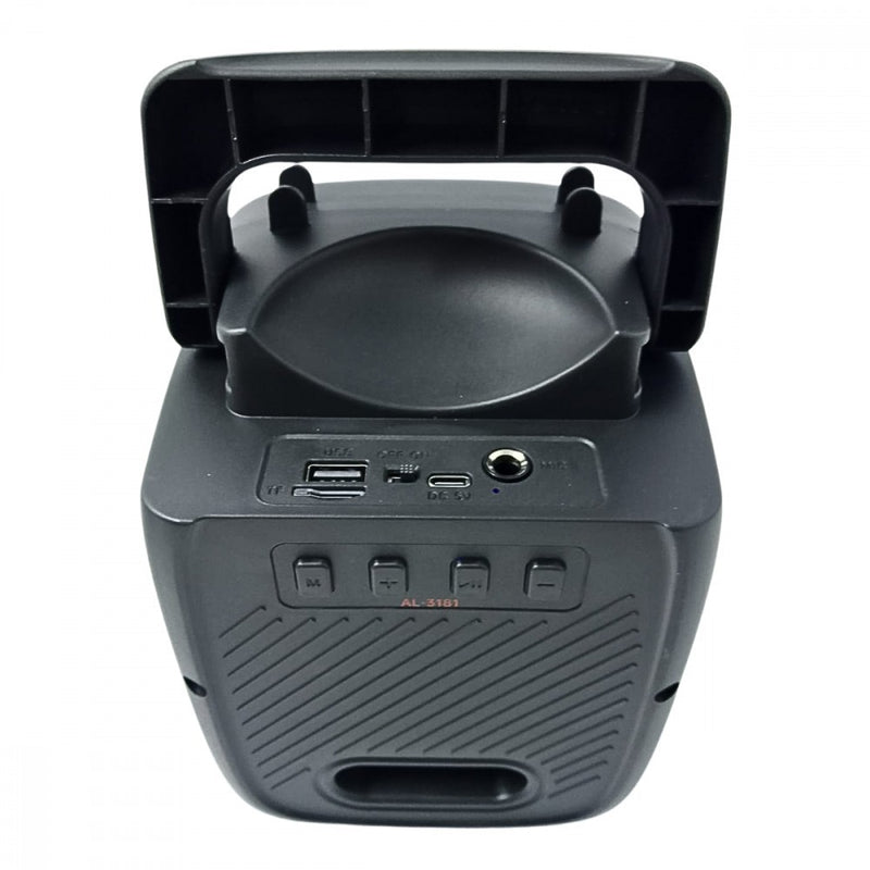 Caixa De Som Bluetooth LED RGB Usb Cartão TF Alta Qualidade 10w Entrada P10 Altomex