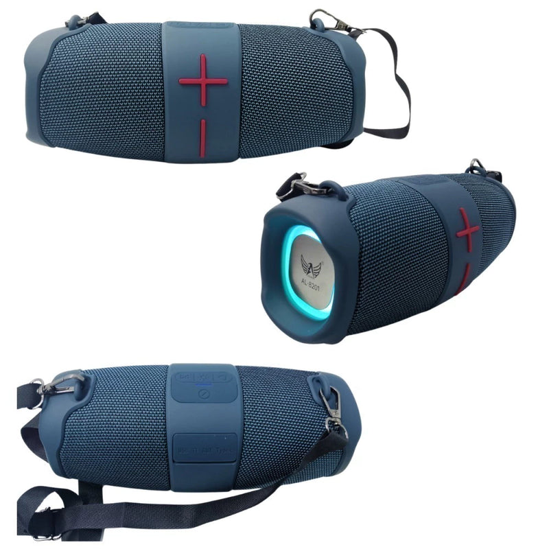 Caixa de Som Bluetooth Portátil com Alça – 100W PMPO, LED RGB