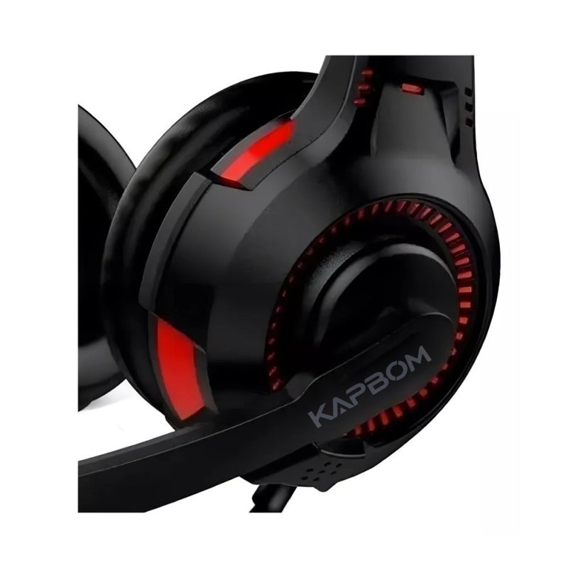 Headset Gamer Kapbom KA-9009 - Som Imersivo, Microfone Ajustável e LED | Conforto e Custo-Benefício!