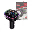 Carregador Veicular Bluetooth 5.1 com USB e Tipo-C – Recarga Rápida