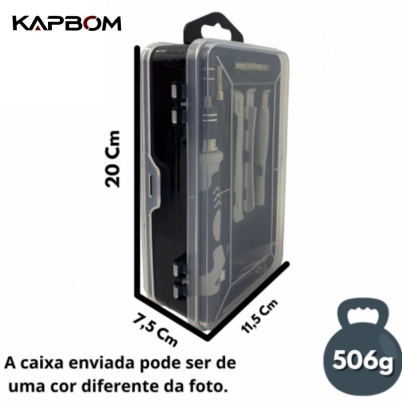 Kit Ferramenta 115 em 1 - Conjunto de chaves de fenda de precisão - Chaves de Precisão Celular Notebook Tablet