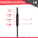 Fone de Ouvido Gamer Intra Auricular Headset com Microfone Para Celular e Computador Android / IOS