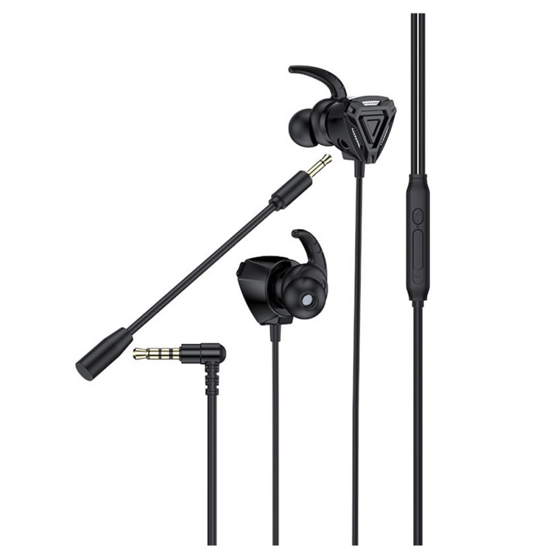 Fone de Ouvido Gamer Intra Auricular Headset com Microfone Para Celular e Computador Android / IOS