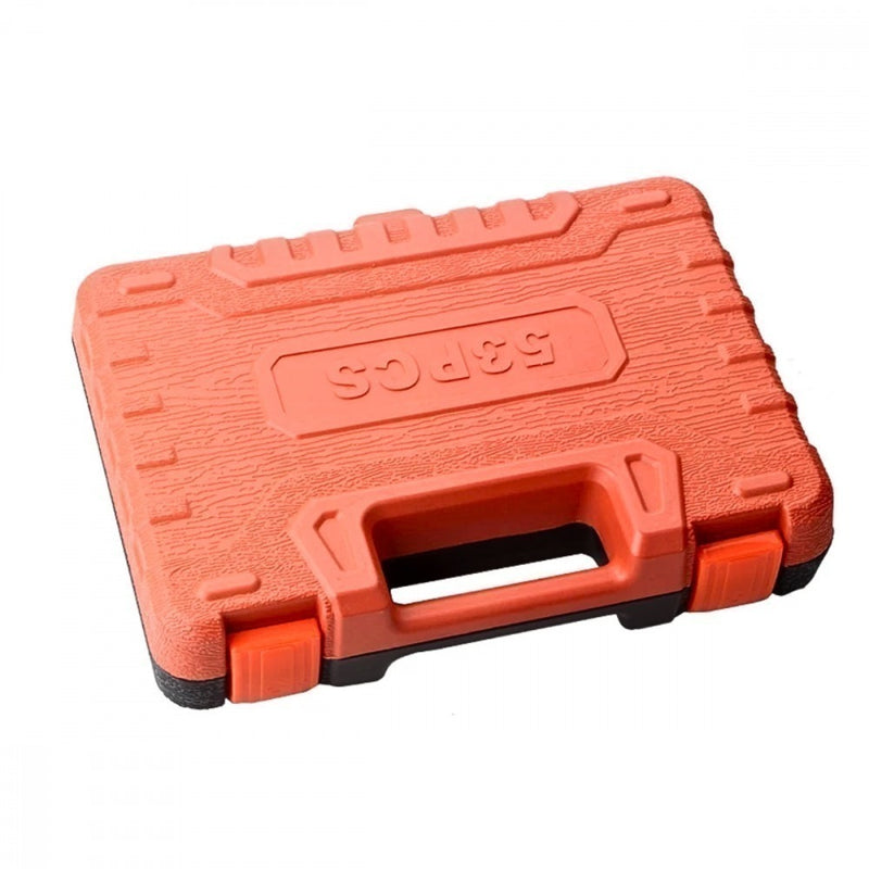 Kit Ferramentas Soquetes Maleta 53 Peças Completo Bits Catraca