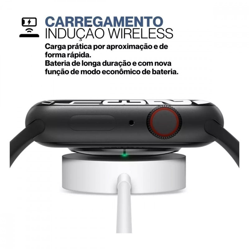 Relógio Inteligente Smartwatch Tela Infinita Digital 45mm M8 PRO MAX