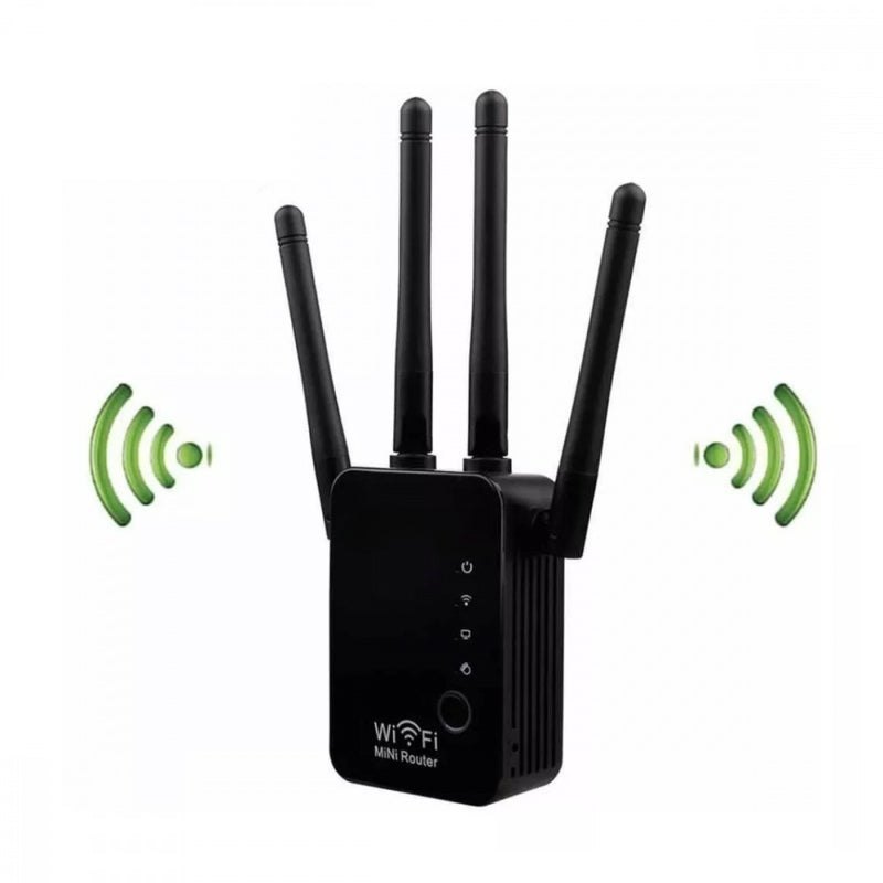 Repetidor Wireless 2.4GHz com 4 Antenas - Sinal Estável