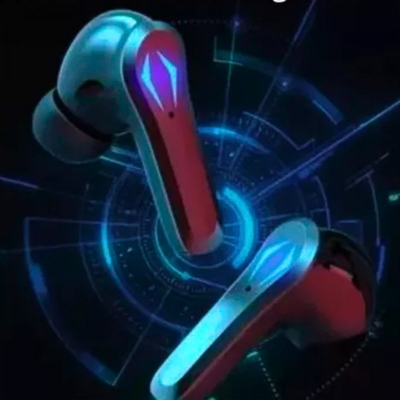Fone Gamer In-Ear Bluetooth 5.0 - Áudio Imersivo, 10h Bateria, RGB e Cancelamento de Ruído