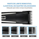 Barbeador Elétrico Profissional 3 em 1 Shaver Aparador de Pelos Recarregável Bivolt