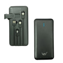 Carregador Portátil Power Bank 10000mAh com 04 Saídas USB / V8 / TIPO-C / Lightning