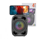 Caixa De Som Bluetooth LED RGB Usb Cartão TF Alta Qualidade 10w Entrada P10 Altomex