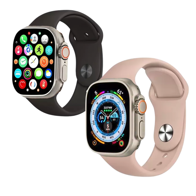 Smartwatch W69 Kapbom – Relógio Inteligente com NFC, Bluetooth 5.2, 7 Pulseiras e Tela HD – Compatível com iOS/Android