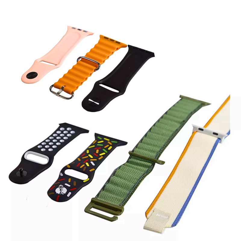 Smartwatch W69 Kapbom – Relógio Inteligente com NFC, Bluetooth 5.2, 7 Pulseiras e Tela HD – Compatível com iOS/Android