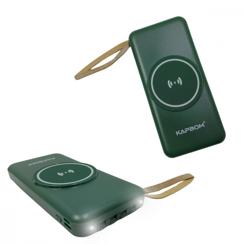 Carregador Portátil Power Bank 10000mAh Sem Fio por Indução – Energia em Qualquer Lugar com Carregamento Rápido e Seguro