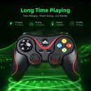 Controle Gamer Sem Fio com Suporte Celular Joystick Manete Bluetooth 2.4G Ovleng
