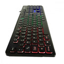 Teclado Gamer Exbom RGB Semi-Mecânico LED - Plug & Play, ABNT2, Multimídia, PC/Notebook