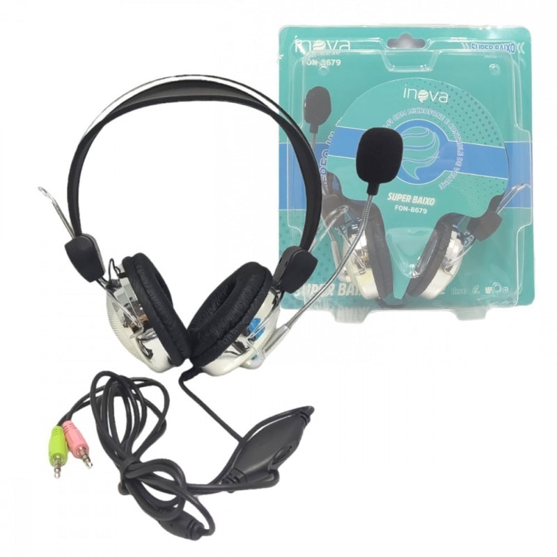 Fone Headset Gamer com Microfone e Controle De Volume P2