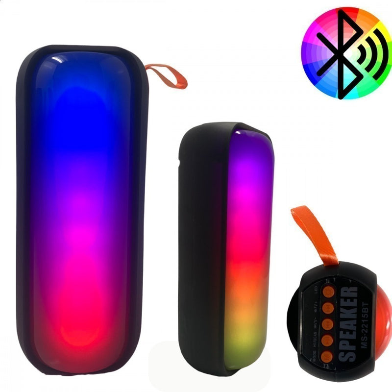 Caixa de Som Bluetooth com Luz RGB LED – Potência, Estilo e Qualidade de Som
