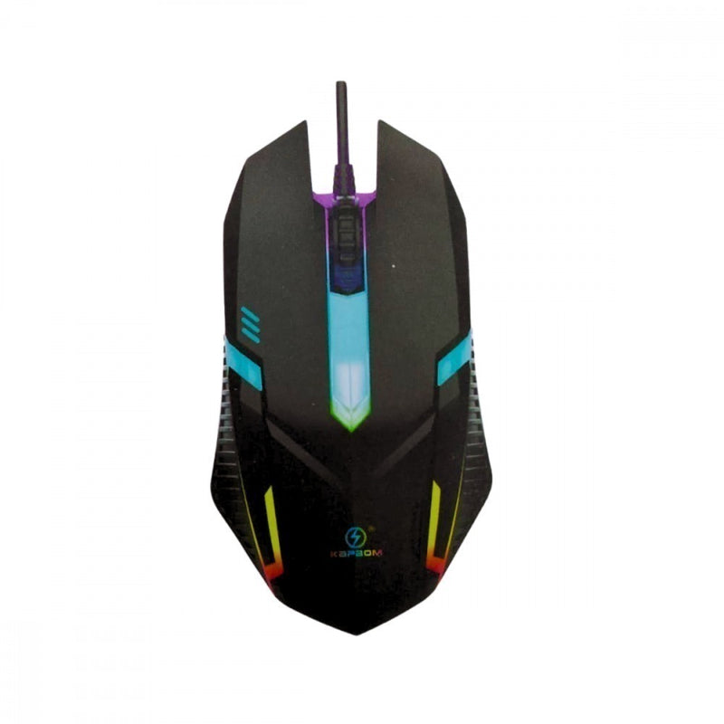 Kit Teclado E Mouse Gamer Preto Semi Mecânico LED RGB