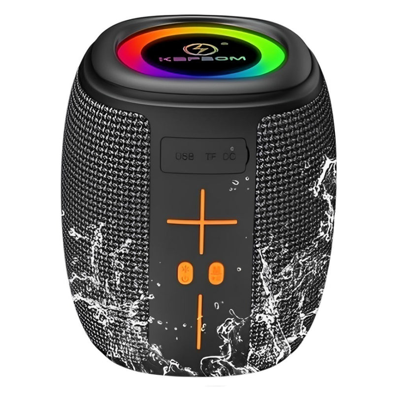 Caixa de Som Bluetooth Portátil 50W LED TWS Kapbom – Som Poderoso, Luzes Incríveis e Stereo Sem Fio!