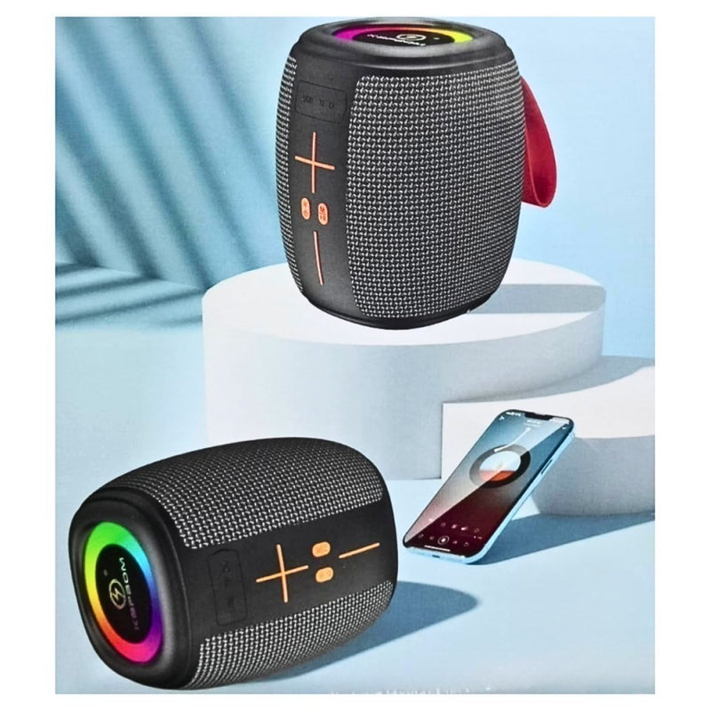 Caixa de Som Bluetooth Portátil 50W LED TWS Kapbom – Som Poderoso, Luzes Incríveis e Stereo Sem Fio!