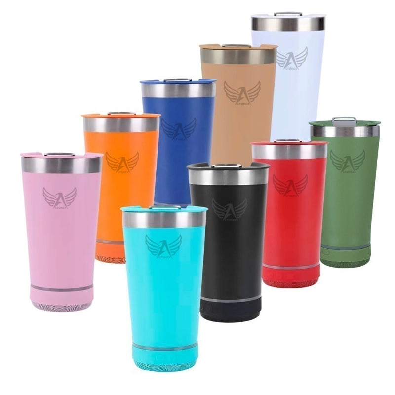 Copo Térmico Musical Bluetooth 420ml