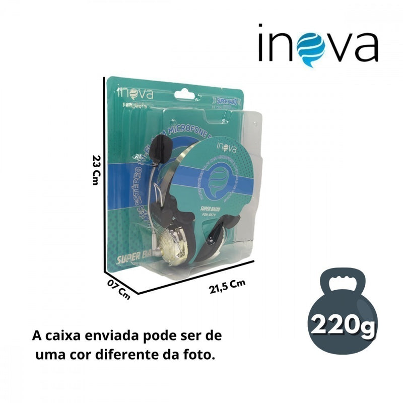 Fone Headset Gamer com Microfone e Controle De Volume P2