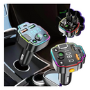Transmissor FM Bluetooth Veicular MP3 Player RGB - Carregador Rápido QC3.0