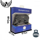 Controle Gamer PS4 com Fio 2m USB V8 - Ergonômico e Vibratório