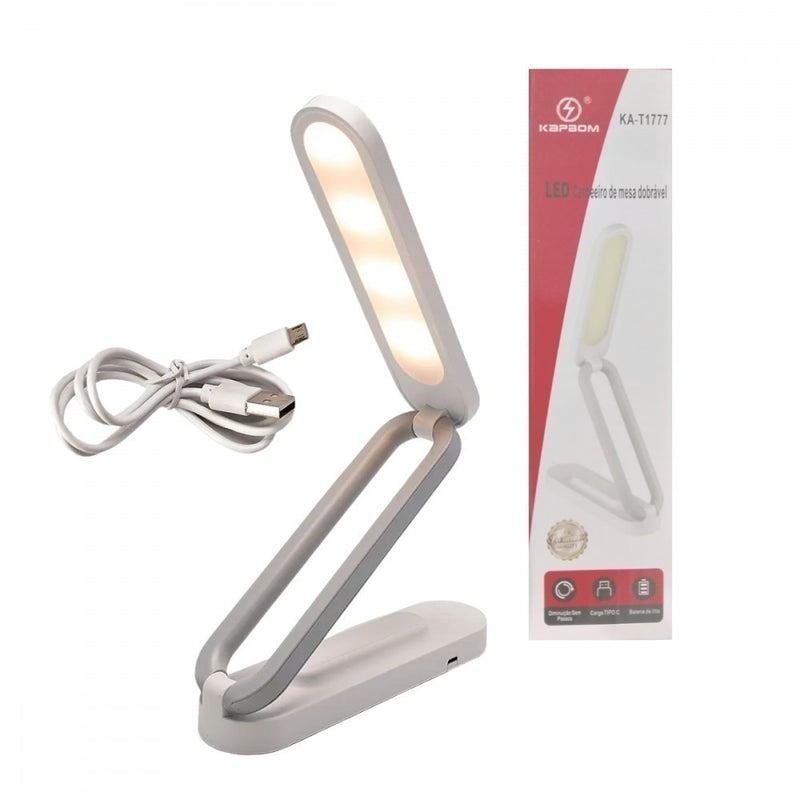 Luminária De Mesa Dobrável Top Light Recarregável USB