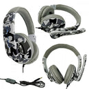 Fone De Ouvido Gamer Pro Headphone com Microfone P2 Camuflado Profissional