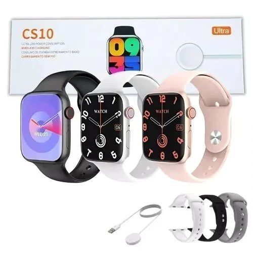 Smartwatch CS10 Série 10 – O Assistente Perfeito no Seu Pulso com NFC e Bluetooth 5.2