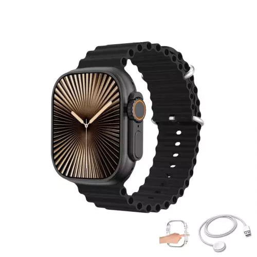 Smartwatch Microwear Ultra 4 Plus Série 10 com Tela AMOLED 2,1", 2GB de Memória, NFC, Chamadas via Bluetooth, Monitoramento de Saúde 24h, Compatível c