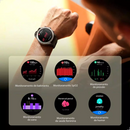 Smartwatch Haylou Solar Pro AMOLED: Chamadas, 105 Modos Esportivos, À Prova D'água
