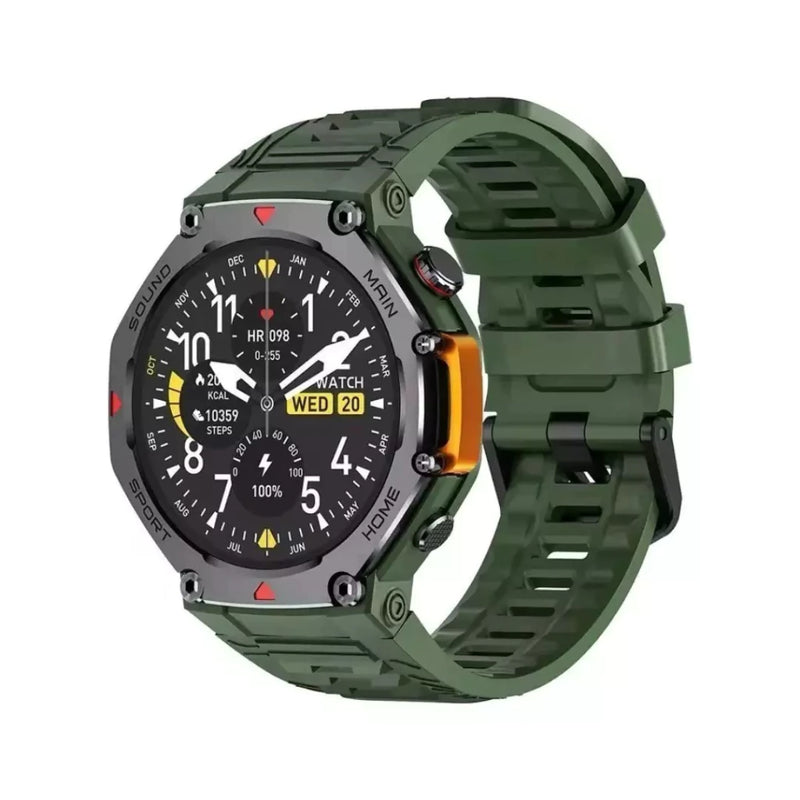 Relógio Smartwatch Militar Microwear MA31 Série 10 – Resistente à Água, ChatGPT, GPS e Monitor de Saúde!