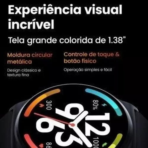 Smartwatch Haylou Solar Lite Bluetooth 5.3 – Tela 1.38”, Bateria 10 Dias, IP68, Notificações Inteligentes, Monitor de Saúde e Esportes – Compatível