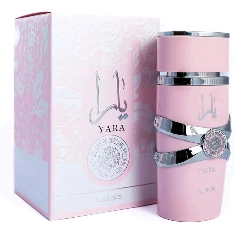 Perfume Árabe Lattafa Yara Rosa Feminino 100ml Original – Fragrância Sofisticada e Envolvente!