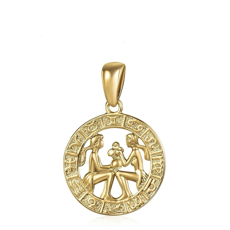 12 constelações do signo do zodíaco (Pingentes + Colar)