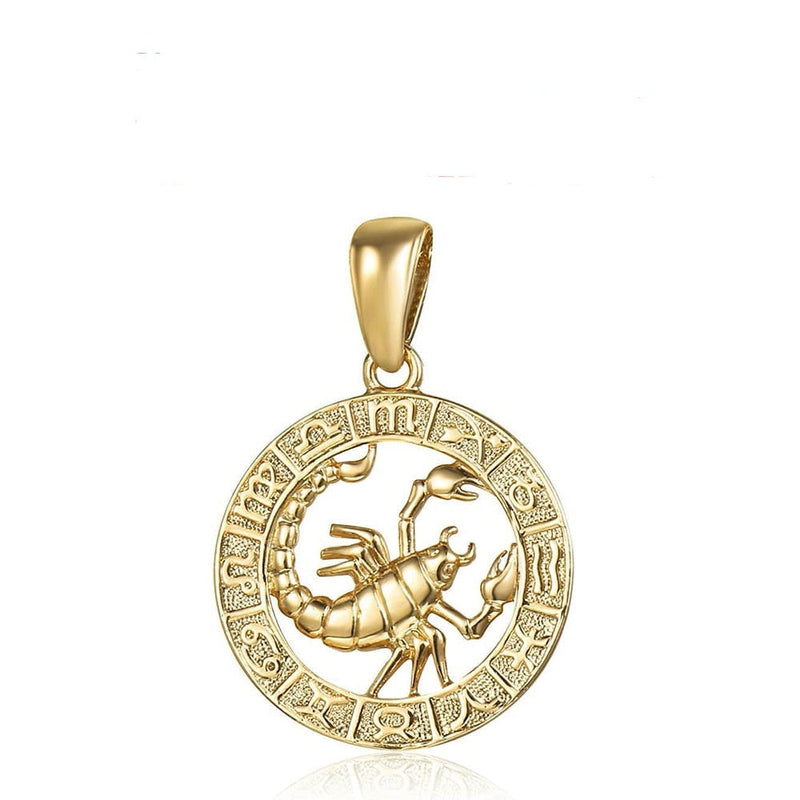 12 constelações do signo do zodíaco (Pingentes + Colar)