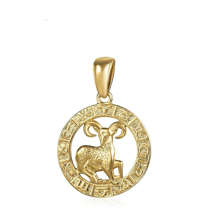 12 constelações do signo do zodíaco (Pingentes + Colar)