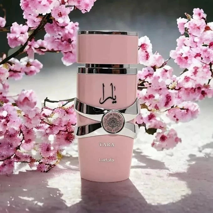Perfume Árabe Lattafa Yara Rosa Feminino 100ml Original – Fragrância Sofisticada e Envolvente!