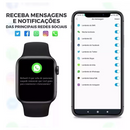 Smartwatch GS10 Mini com Chat GPT, Ativação por Gestos, Monitor Cardíaco, SpO₂, Notificações e Pulseira Extra – Bluetooth iOS e Android