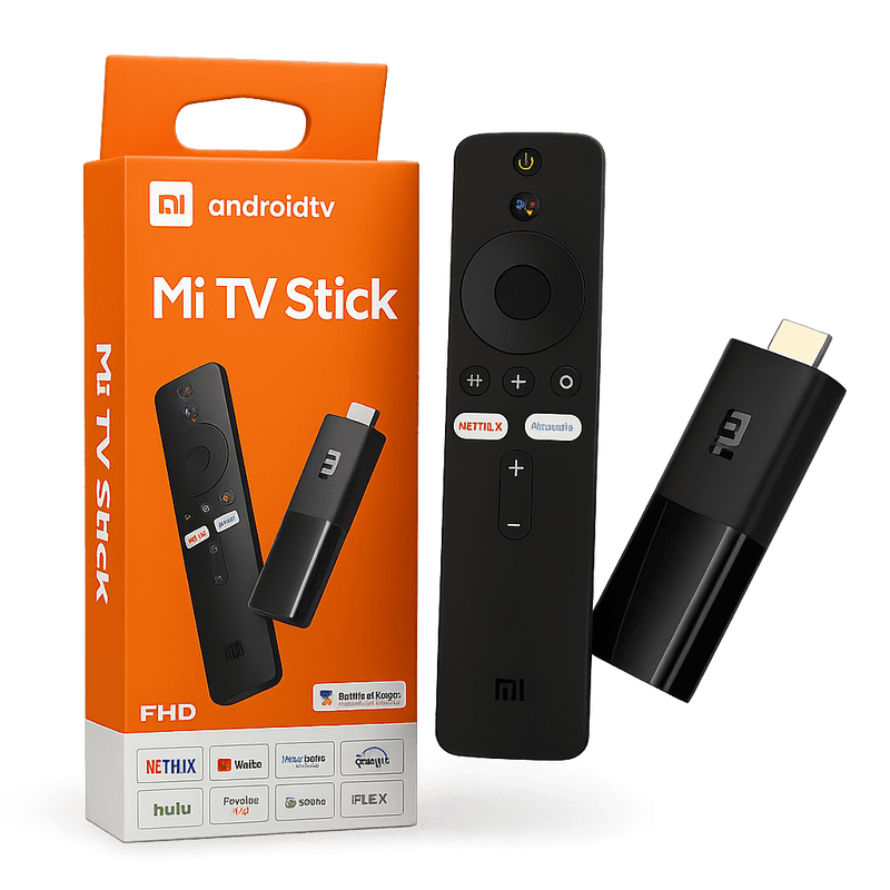 Xiaomi Mi TV Stick MDZ-24-AA Full HD com controle de voz, Android TV, Google Cast, Dolby DTS. Transforme sua TV em Smart agora.