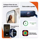 Smartwatch GS10 Mini com Chat GPT, Ativação por Gestos, Monitor Cardíaco, SpO₂, Notificações e Pulseira Extra – Bluetooth iOS e Android