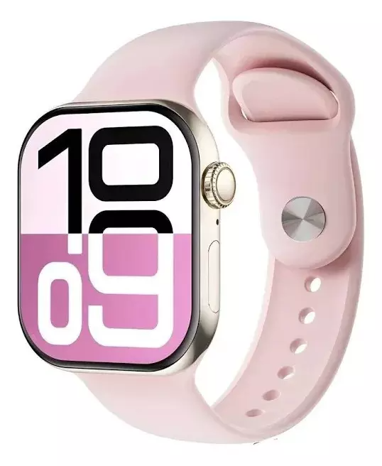 Smartwatch GS10 Mini com Chat GPT, Ativação por Gestos, Monitor Cardíaco, SpO₂, Notificações e Pulseira Extra – Bluetooth iOS e Android