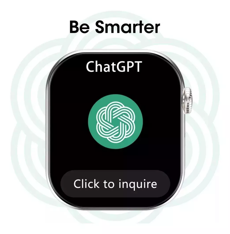 Smartwatch GS10 Mini com Chat GPT, Ativação por Gestos, Monitor Cardíaco, SpO₂, Notificações e Pulseira Extra – Bluetooth iOS e Android
