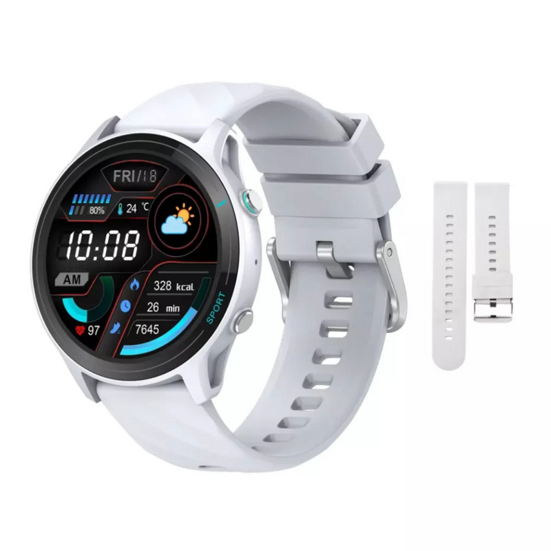 Smartwatch PEJE ZW12 Bluetooth 5.2 Tela 1.52” 360x360, IP68, Chamadas, 123 Modos Esporte, Saúde e GPS via App – Compatível Android e iOS