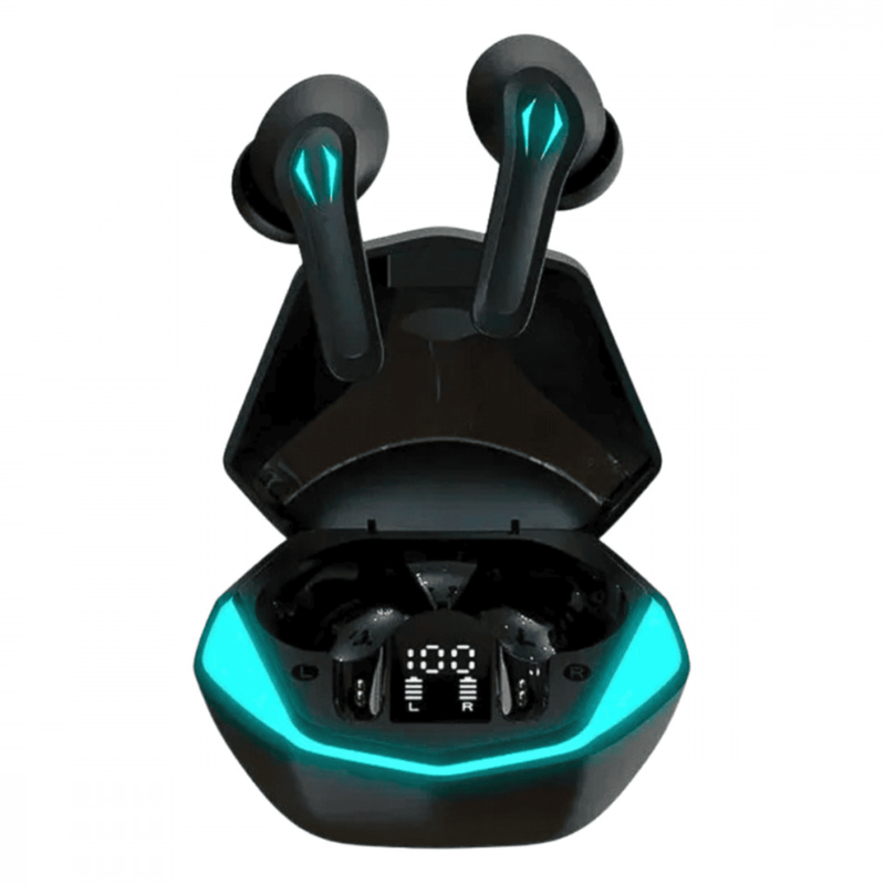 Fone Gamer In-Ear Bluetooth 5.0 - Áudio Imersivo, 10h Bateria, RGB e Cancelamento de Ruído