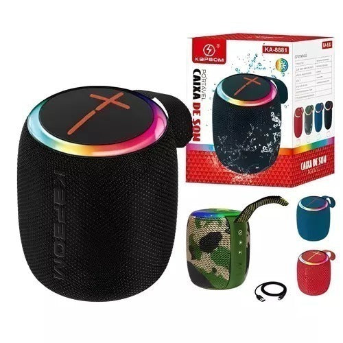Caixa De Som Bluetooth Led 7W RMS