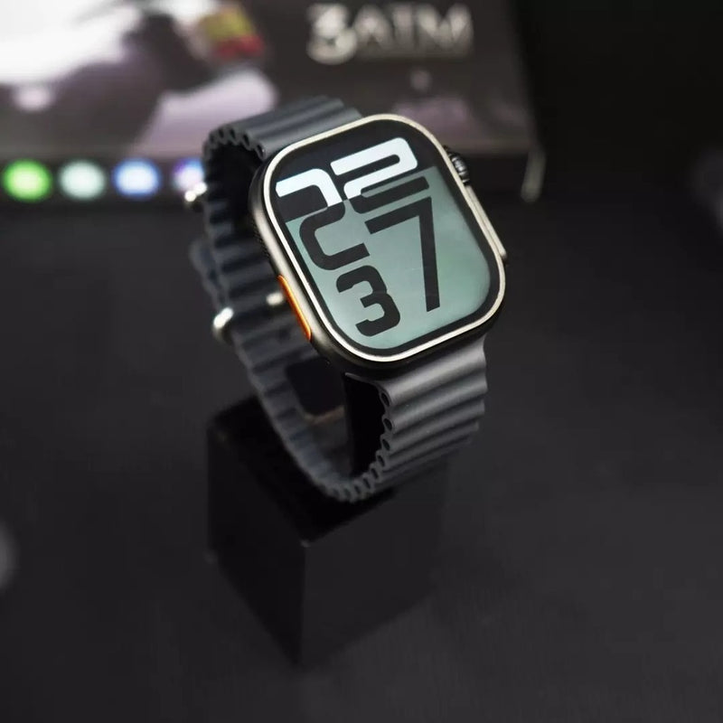 Smartwatch Microwear Ultra 4 Pro U4 Série 10 com I.A. ChatGPT, 49mm, 3ATM, 1GB RAM. Design premium, esportes, saúde e chamadas no seu pulso.