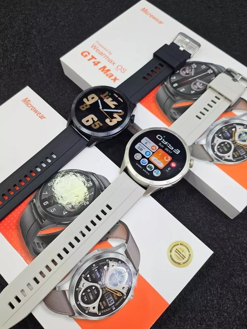 Smartwatch Microwear GT4 Max Preto: Tela AMOLED e Saúde